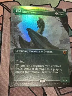 MTG Foil Borderless Old Gnawbone NM - Image 1