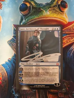 MTG Jace, Architect of Thought - Return to Ravnica Regular - Signed By Artist LP - Image 1