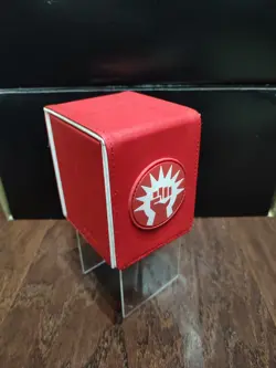 Mtg Ultra Pro Deck Box Leather Guild Boros Slightly Used Alcove Flip Magnetic - Image 1