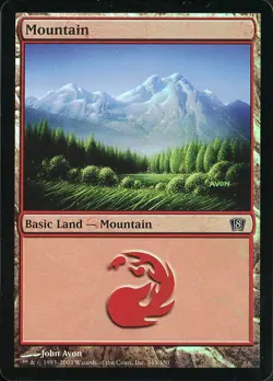 Mountain (343 A) - Foil - 8th Edition - Magic the Gathering MTG - Image 1