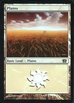 Plains (331 A) - Foil - 8th Edition - Magic the Gathering MTG - Image 1