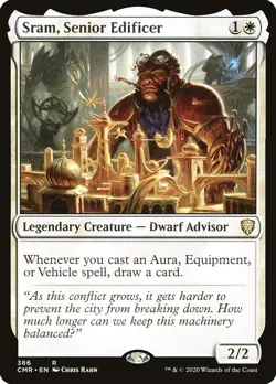 CMR SRAM SENIOR EDIFICER 1x Rare Magic Commander Legends MTG NM - Image 1