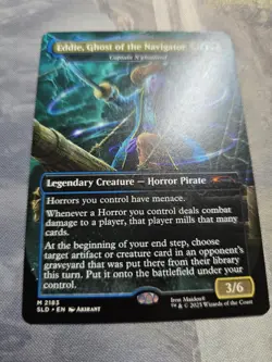 MTG Captain N’ghathrod / Eddie, Ghost of the Navigator Iron Maiden Secret Lair - Image 1