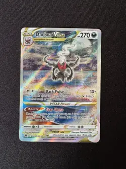 Darkrai VSTAR GG50 Pokemon TCG Crown Zenith Galarian Gallery Holo Pack Fresh NM - Image 1