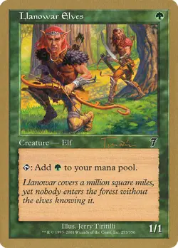 Llanowar Elves - Jan Tomcani - World Championship - MTG - Image 1