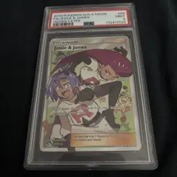 Pokemon Jesse & James Full Art Trainer PSA 9 Sun And Moon Hidden Fates 68/68 MT - Image 3