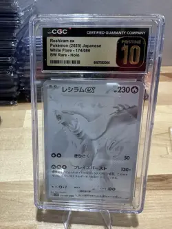 2025 Pokemon Japanese Reshiram Ex White Flare 174/086 CGC Pristine 10 - Image 1