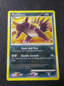 Pokemon TCG Stunky Stormfront 76/100 Regular Common - Tomokazu Komiya - Image 1
