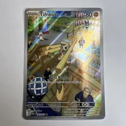 Timburr 183/167 Twilight Masquerade Holo Illustration Rare Pokemon TCG - NM - Image 1