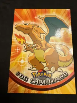 topps Pokemon Series 1 Non Holo #06 Charizard #6 Blue Logo *Corner* - Image 1