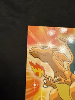topps Pokemon Series 1 Non Holo #06 Charizard #6 Blue Logo *Corner* - Image 2