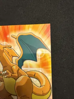 topps Pokemon Series 1 Non Holo #06 Charizard #6 Blue Logo *Corner* - Image 3