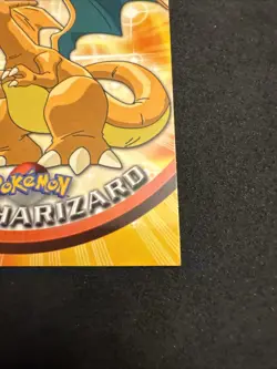 topps Pokemon Series 1 Non Holo #06 Charizard #6 Blue Logo *Corner* - Image 4