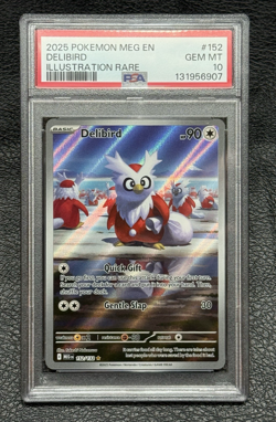 Delibird 152/132 FIRST PSA 10 - ORIGINAL POP 1 - Pokemon TCG: Mega Evolution - Image 1