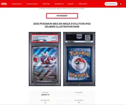 Delibird 152/132 FIRST PSA 10 - ORIGINAL POP 1 - Pokemon TCG: Mega Evolution - Image 2