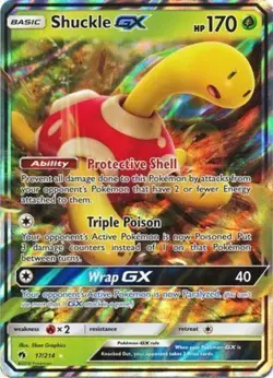 Shuckle GX 17/214 S&M Lost Thunder ULTRA RARE HOLO PERFECT MINT! Pokemon - Image 1