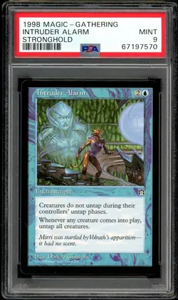 Intruder Alarm - Stronghold - Magic the Gathering MTG - PSA 9 - Image 1