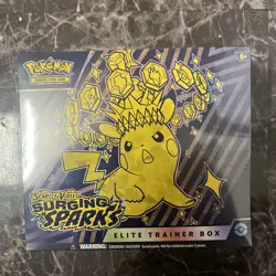 Pokemon TCG Scarlet & Violet SURGING SPARKS Elite Trainer Box FACTORY SEALED ETB - Image 1