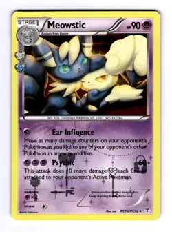 Meowstic Generations: Radiant Collection #RC15 (2016) Uncommon Holo LP Pokemon - Image 1