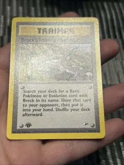 Pokemon TCG Brock's Training Method 106/132 1st Edition Gym Heroes 2000- NM - Image 3