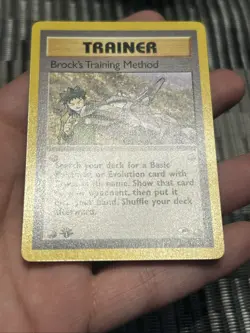 Pokemon TCG Brock's Training Method 106/132 1st Edition Gym Heroes 2000- NM - Image 4