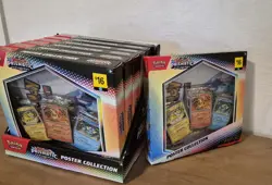 7 Pokemon Scarlet Violet PRISMATIC EVOLUTIONS POSTER COLLECTION Boxes W/ CASE - Image 1