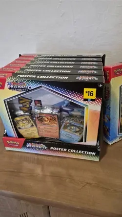 7 Pokemon Scarlet Violet PRISMATIC EVOLUTIONS POSTER COLLECTION Boxes W/ CASE - Image 3