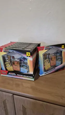 7 Pokemon Scarlet Violet PRISMATIC EVOLUTIONS POSTER COLLECTION Boxes W/ CASE - Image 5