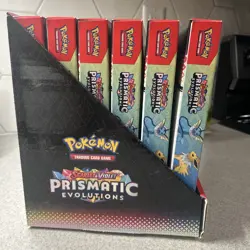 Pokemon Prismatic Evolutions Poster Collection Sealed Full Display Case Lot of 6 - Image 2