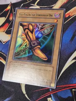 Yugioh Left Leg of The Forbidden One - FOIL LINE MISPRINT ERROR - 1st Ed LOB - Image 1