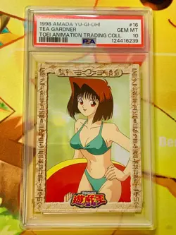 PSA 10 Yu-Gi-Oh AMADA TOEI Tea Gardner No.16 Carddass 1998 Japanese - Image 1