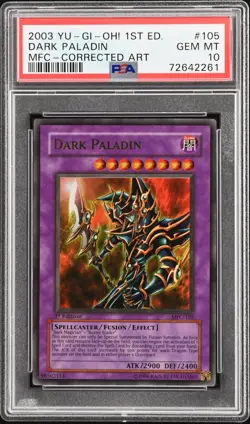 Dark Paladin Corrected Art MFC-105 Magician's Force 1st Edition PSA 10 Yu-Gi-Oh! - Image 2