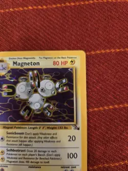 Magneton 11/62 Holo Fossil Set Pokemon Card WOTC LP/Played - Image 4