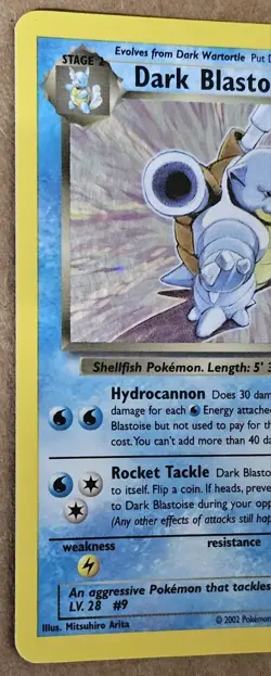 Dark Blastoise Legendary Collection HOLO Pokemon Card 2002 4/110 - Image 2