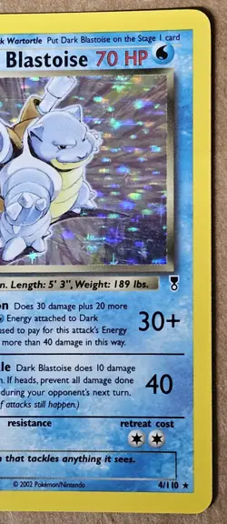 Dark Blastoise Legendary Collection HOLO Pokemon Card 2002 4/110 - Image 3