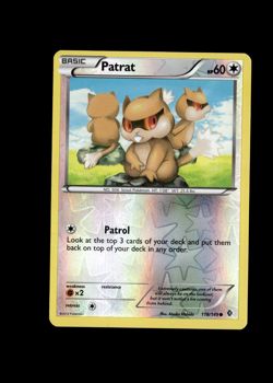 Pokemon 2012 Light Play Patrat Boundaries Crossed REVERSE 118/149 Card - Image 1