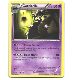 Pokemon 2012 Moderate Play Gothitelle Dragons Exalted Rare 57/124 Card - Image 1