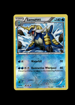 Pokemon 2012 Moderate Play Samurott Boundaries Crossed REVERSE 41/149 Card - Image 1