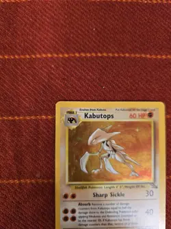 Pokemon TCG Kabutops Fossil Holo Rare Card 9/62 LP Condition 1999 WOTC Vintage - Image 5