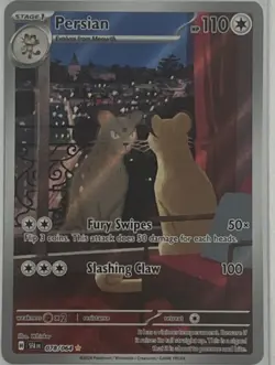 Pokemon Persian Shrouded Fable Card 078/064 Illustration Rare, Near Mint - Image 1