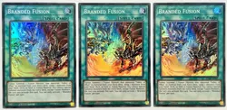 3 x SDAZ-EN021 Branded Fusion - Super Rare 1st Edition Near Mint YuGiOh Cards - Image 1