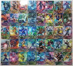 Lot of 40 Japanese Kamen Rider Battle: Ganbarizing Rare Card Set - Image 1