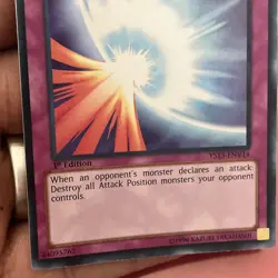 Yu-Gi-Oh Card - - MIRROR FORCE (ultra rare holo) *1st Edition* NM - Image 2