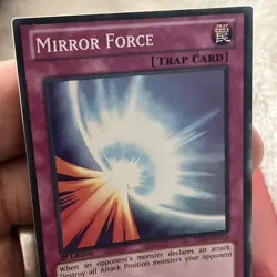 Yu-Gi-Oh Card - - MIRROR FORCE (ultra rare holo) *1st Edition* NM - Image 3