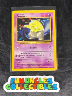 DROWZEE - Base Set - 49/102 - Common - Pokemon Card - Unlimited - 1999 - Image 1
