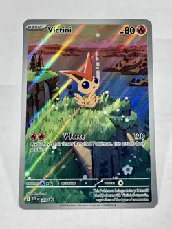 Pokemon TCG Victini Full Art Holo Black Star Promo Card 208 - Image 1