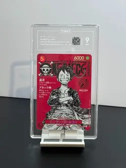 TAG MINT 9 Monkey D. Luffy SR Promo 2025 ST21-014 One Piece Japanese Card - Image 1