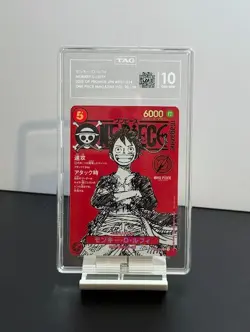 TAG GEM MINT 10 Monkey D. Luffy SR Promo 2025 ST21-014 One Piece Japanese Card-7 - Image 1