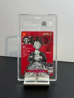 TAG GEM MINT 10 Monkey D. Luffy SR Promo 2025 ST21-014 One Piece Japanese Card-8 - Image 1