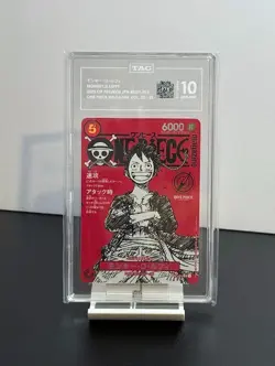 TAG GEM MINT 10 Monkey D. Luffy SR Promo 2025 ST21-014 One Piece Japanese Card-9 - Image 1